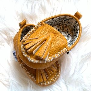 Slip on baby moccasins